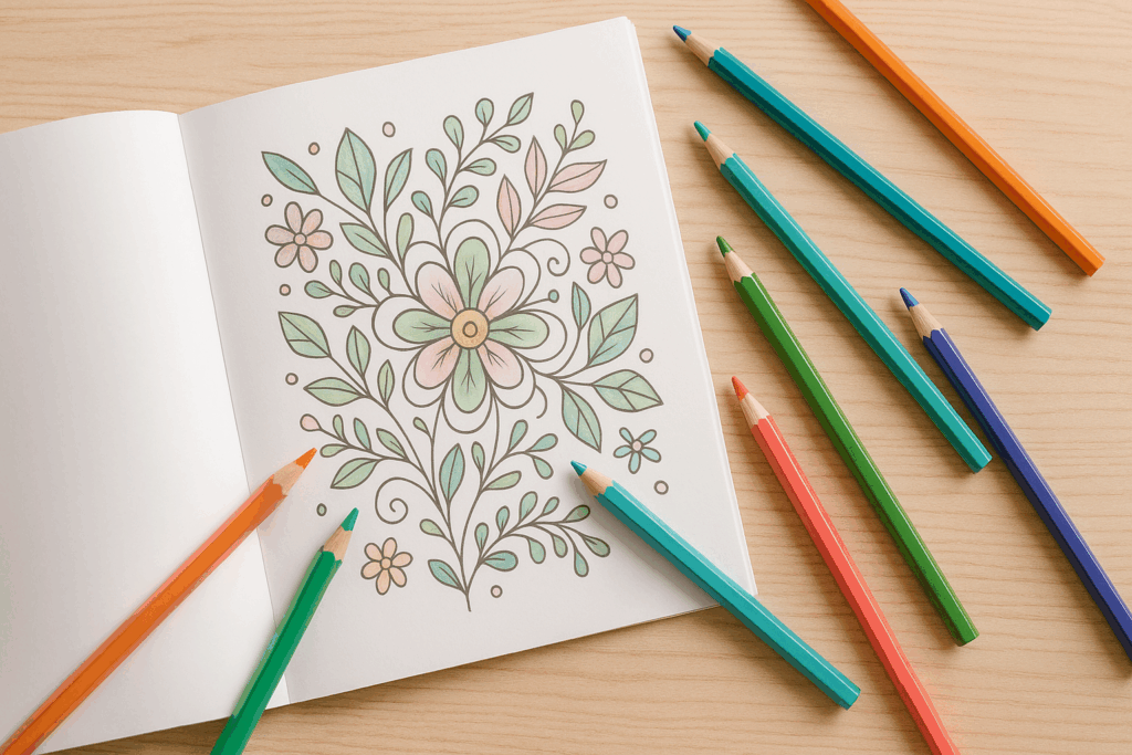 Coloriage adulte Mila Pastel