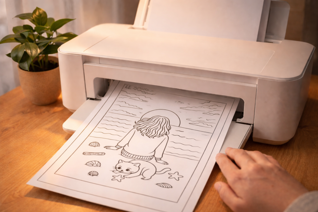 coloriage détente à télécharger gratuitement