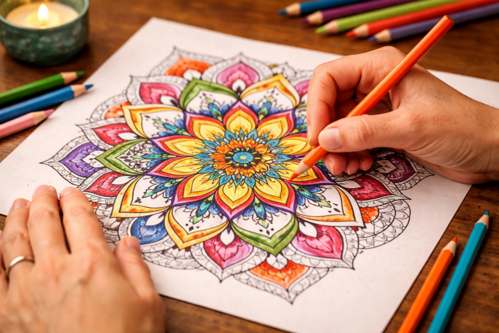 coloriage mandala