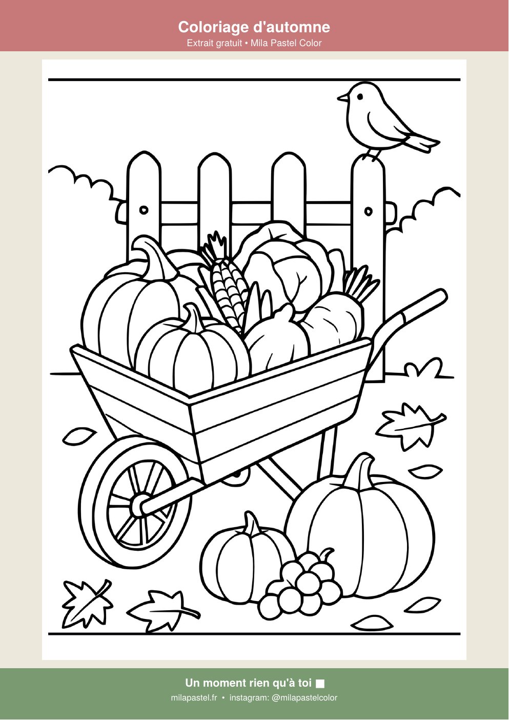 Coloriage d'automne