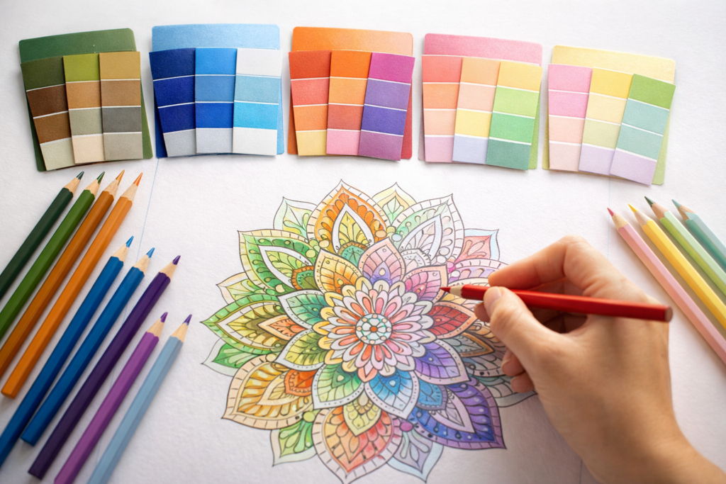 comment colorier un mandala
