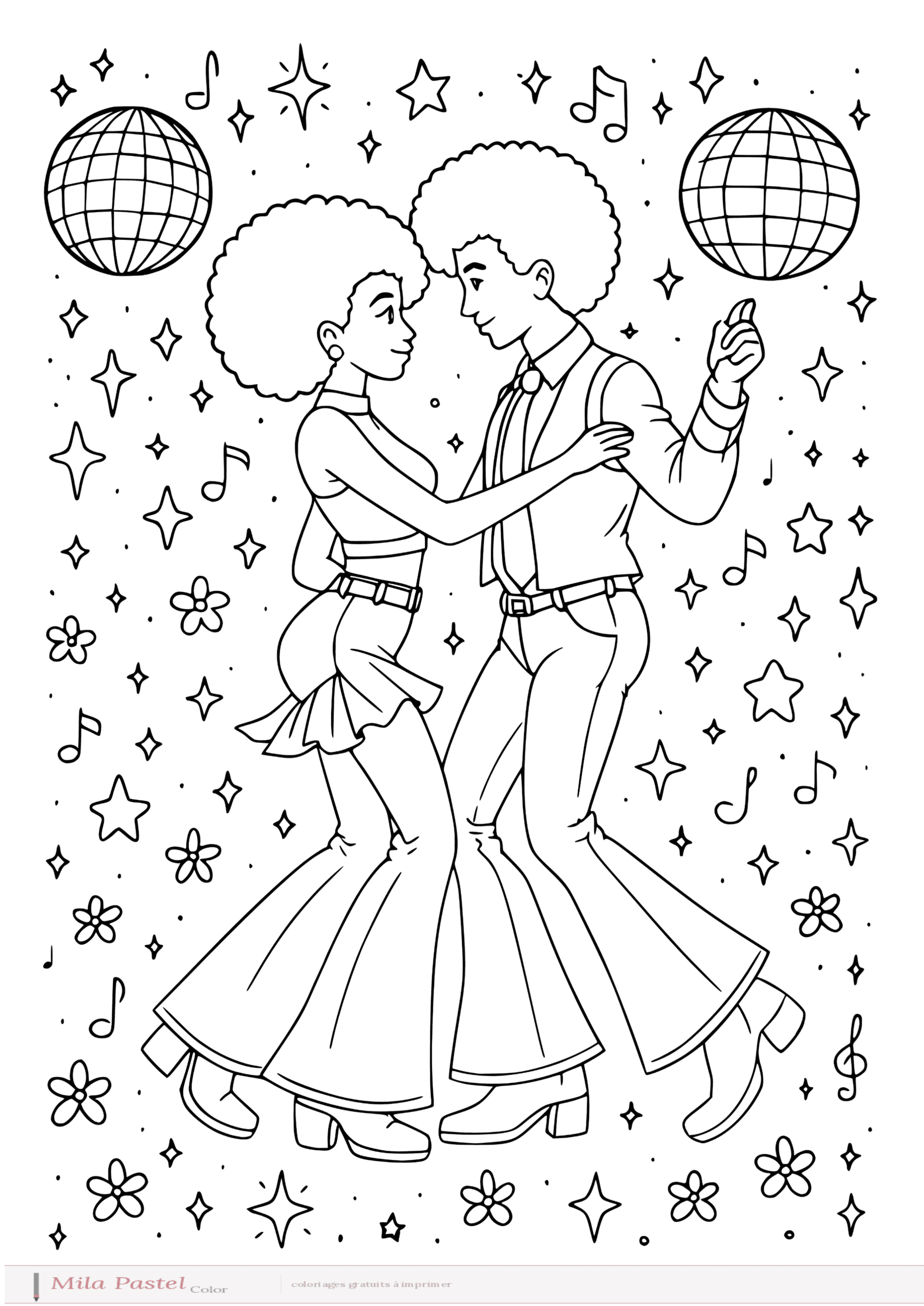 Peace and love danseurs