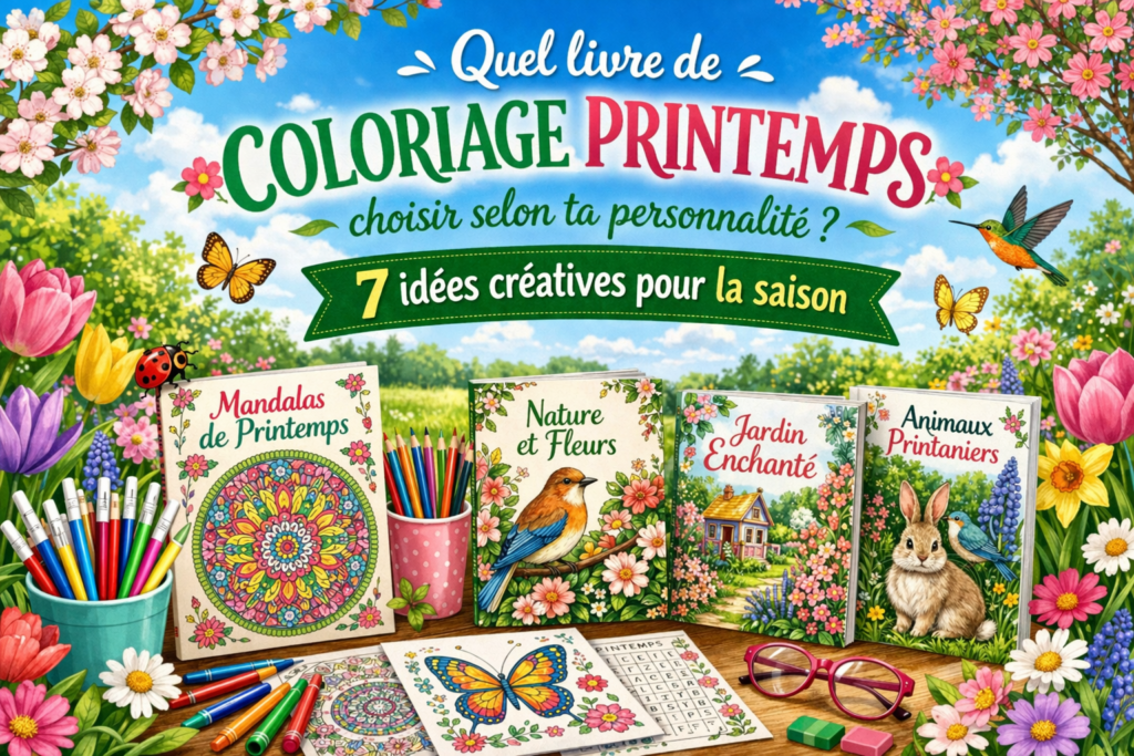 Quel livre de coloriage printemps choisisr suivant ta personnalité