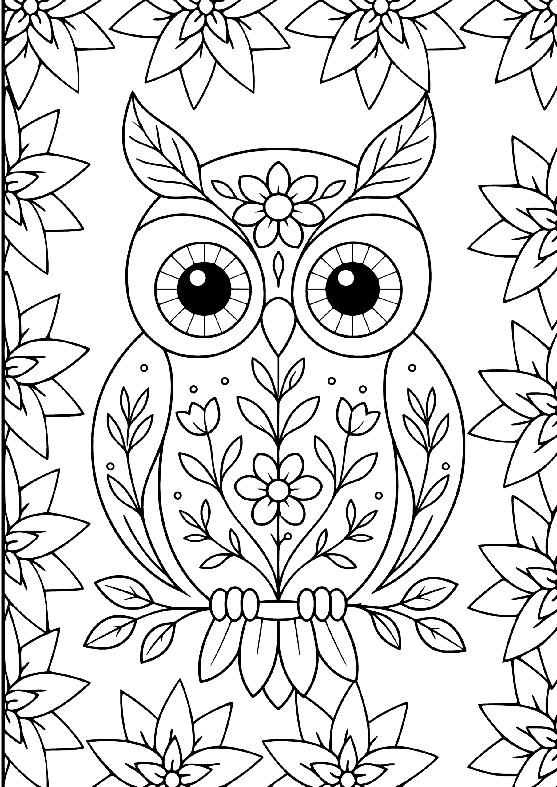 Hibou floral