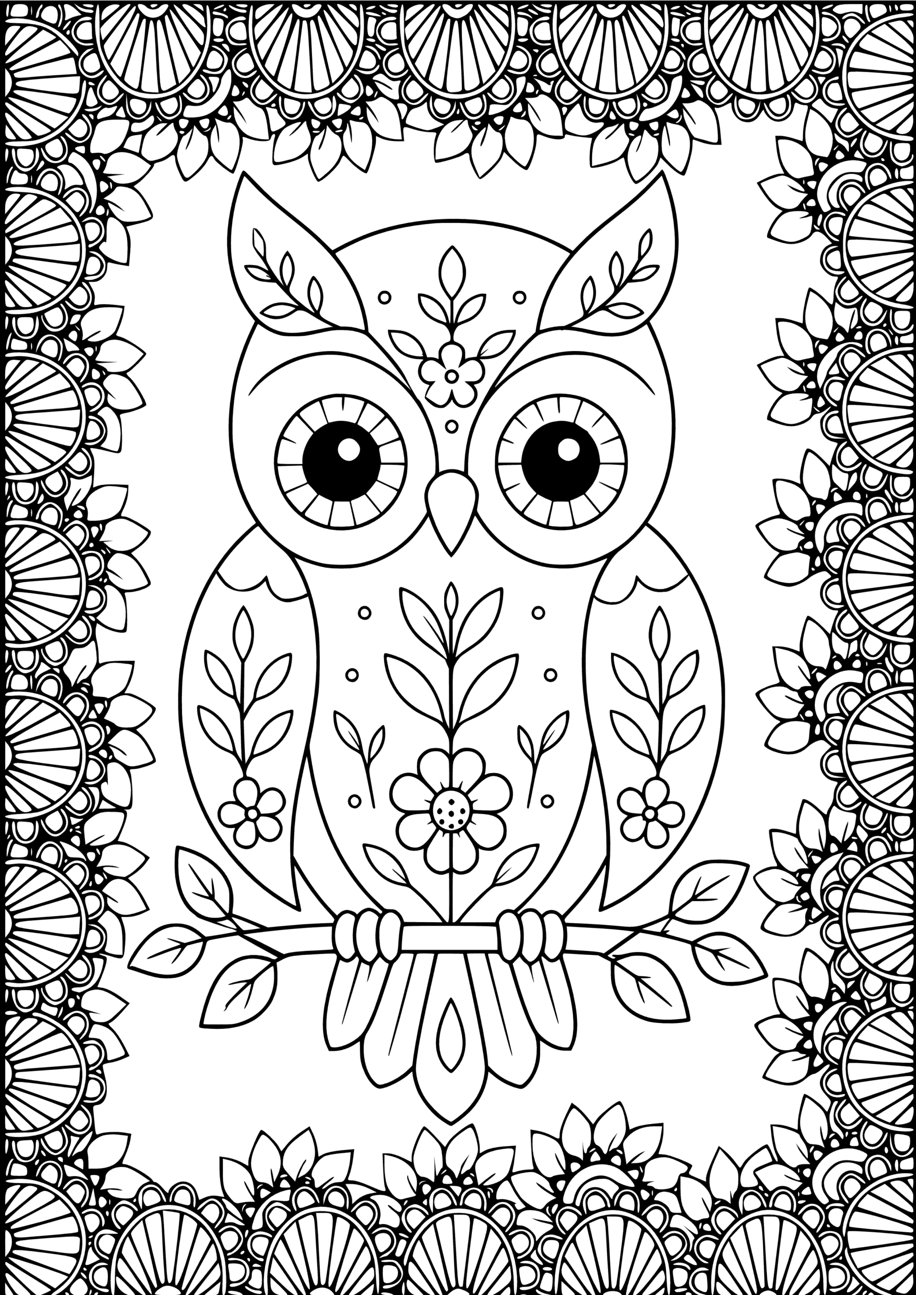 Hibou mandala