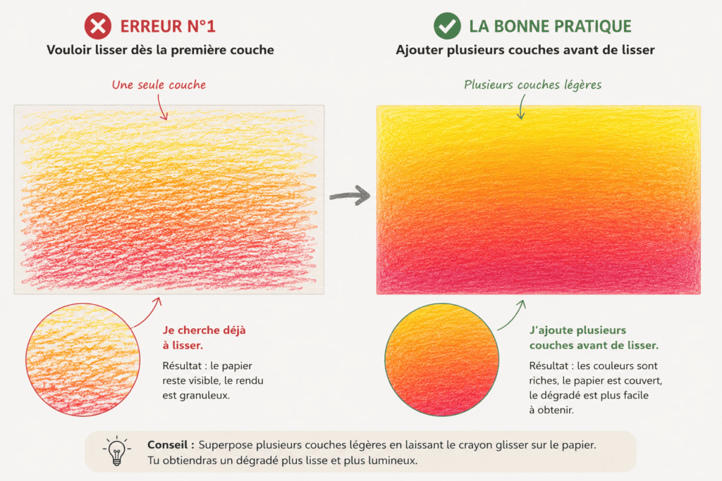Vouloir lisser les couleurs trop tôt