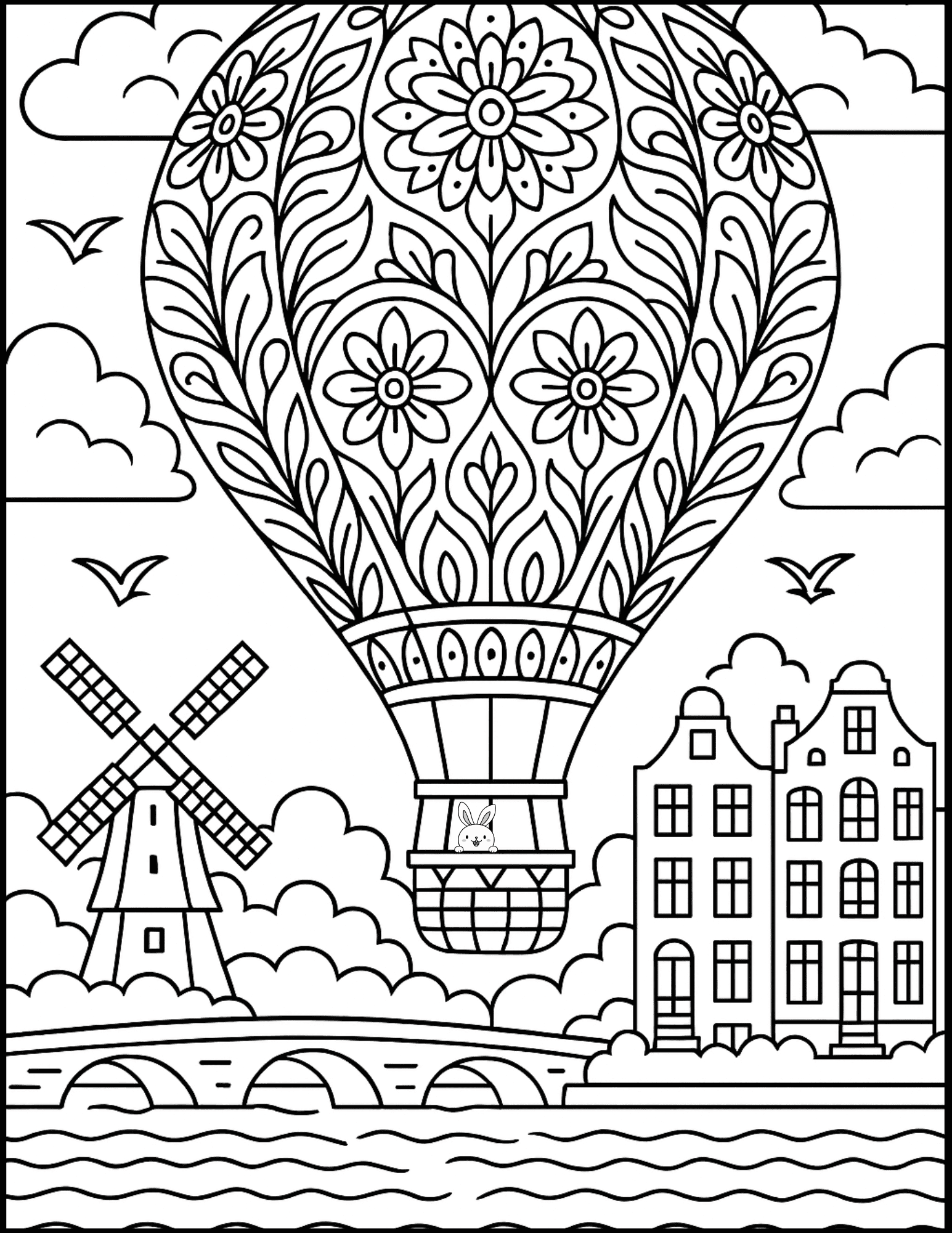 Coloriage voyage gratuit à imprimer