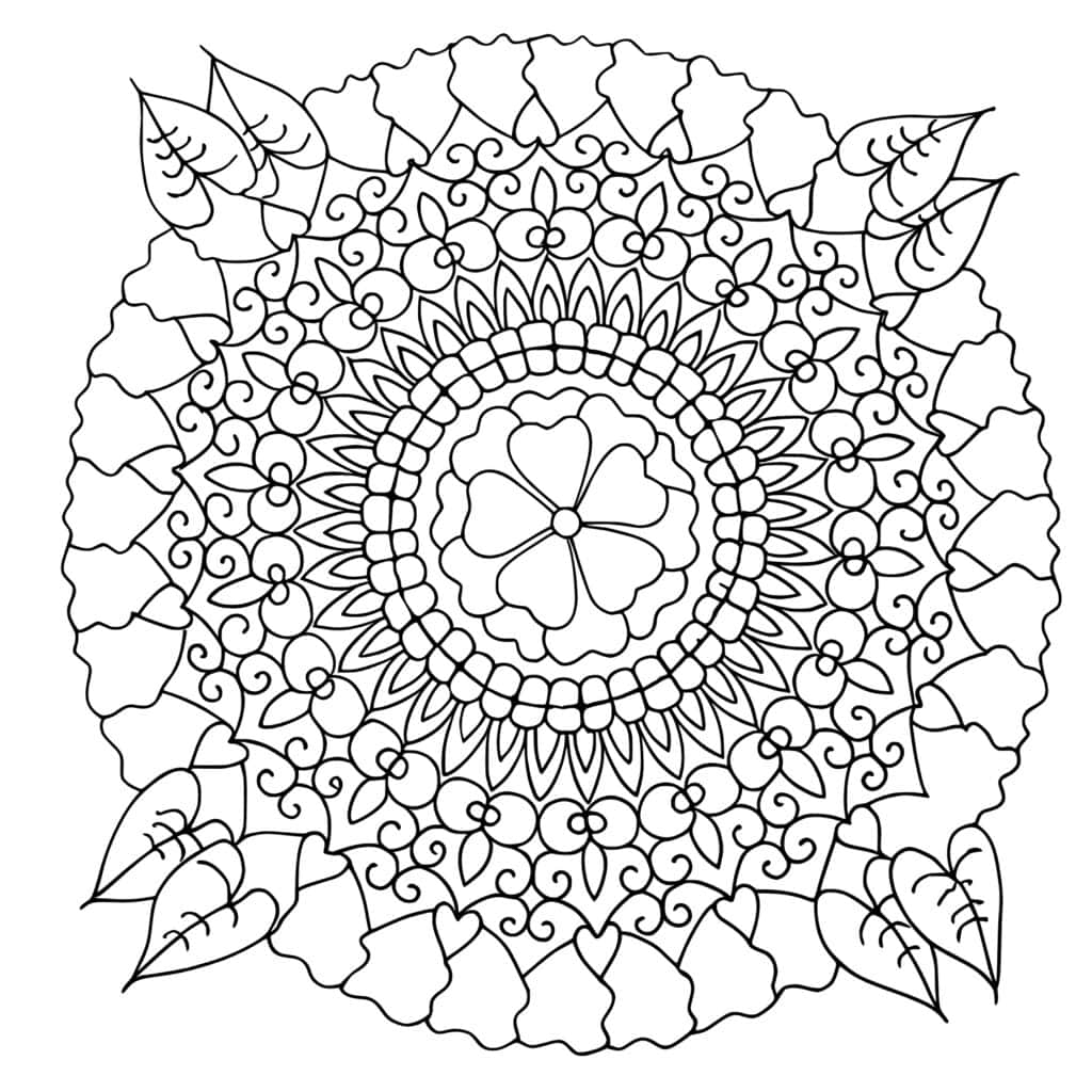 coloriage mandala mandala à télécharger gratuitement