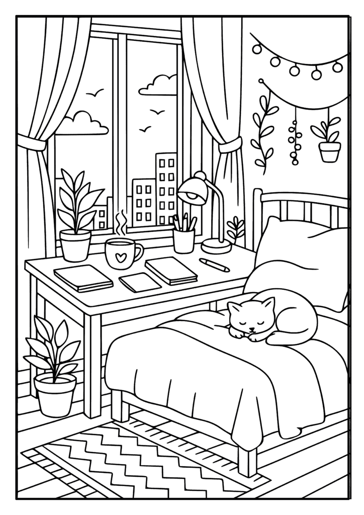 coloriage chat à imprimer