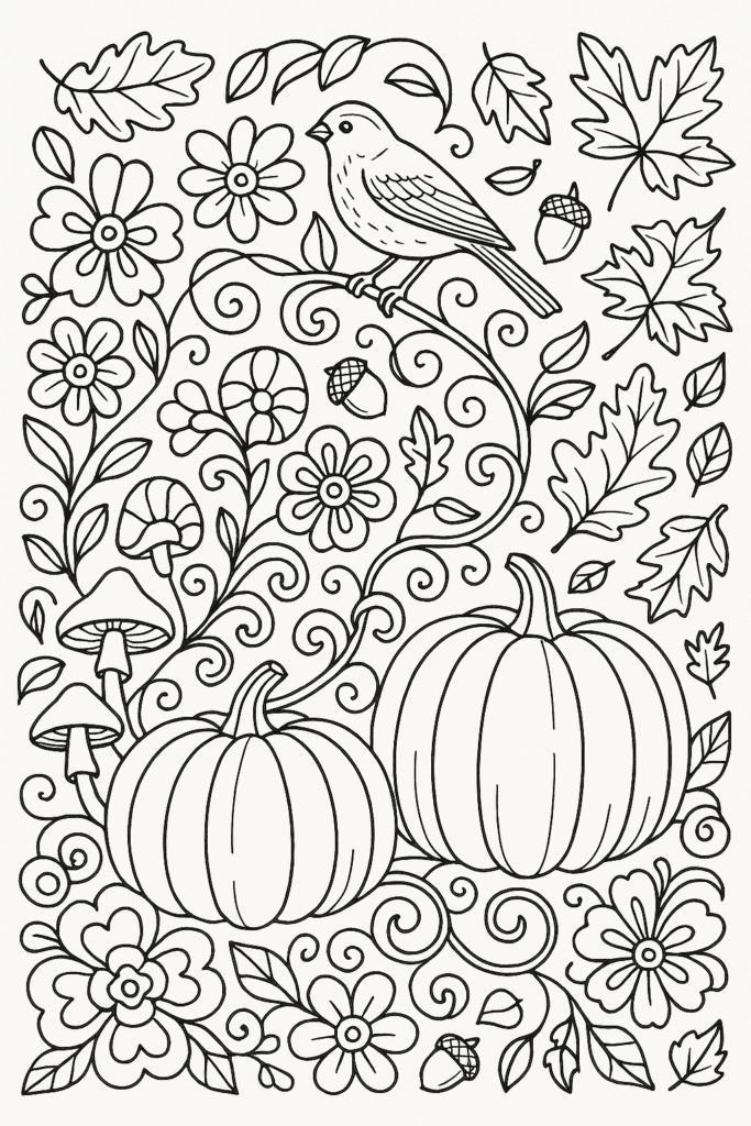 Coloriage nature gratuit à imprimer