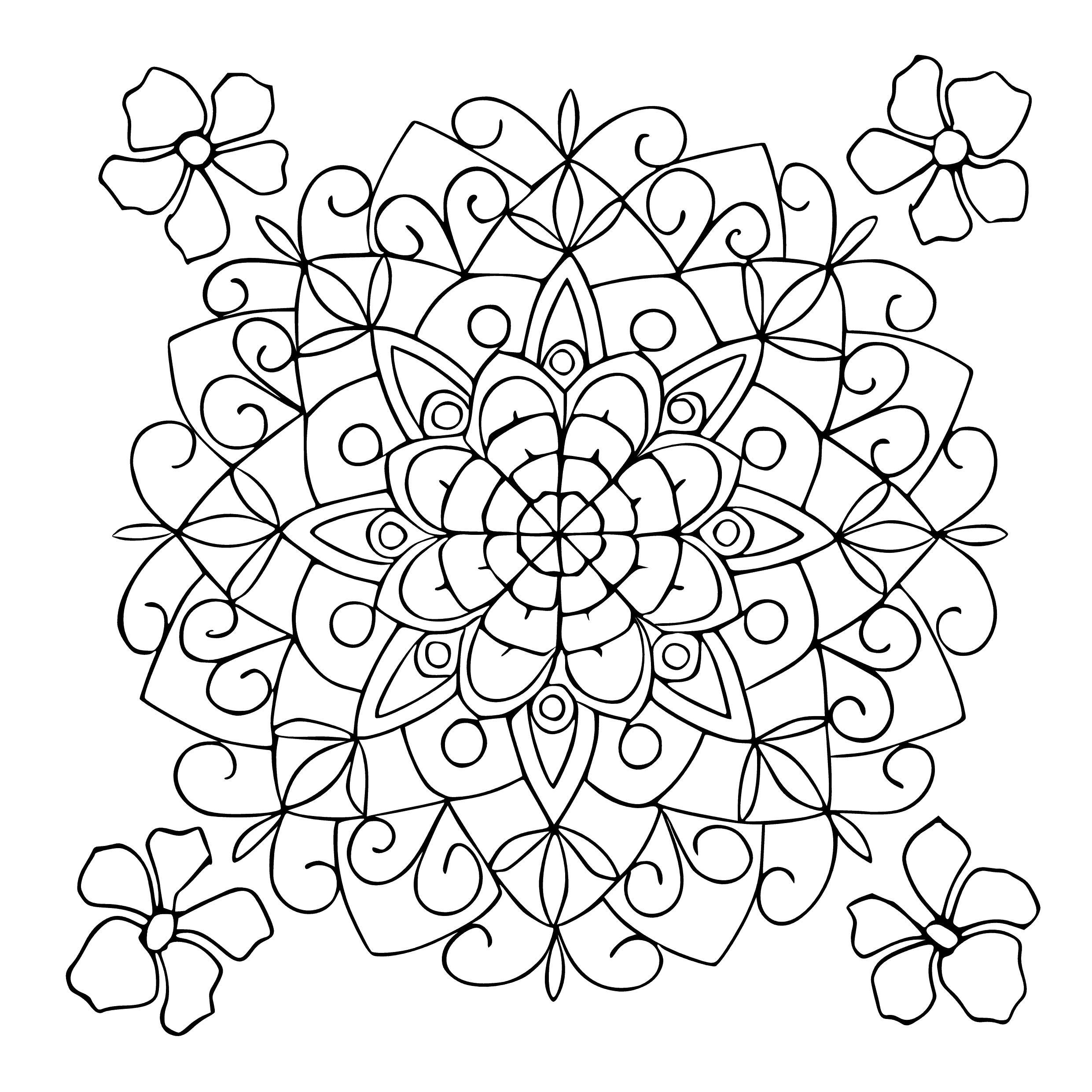 mandala gratuit à imprimer