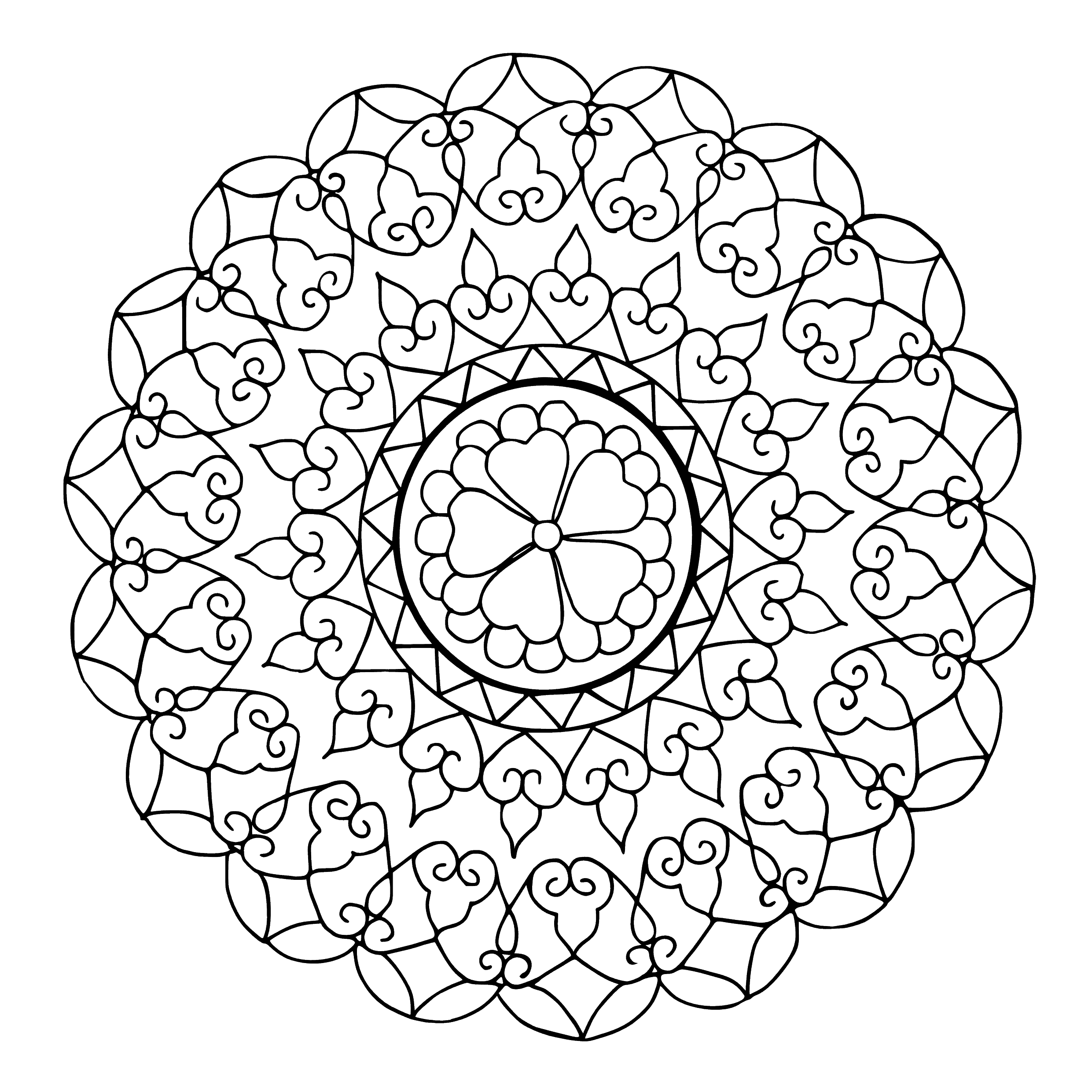 coloriage mandalas gratuits à imprimer