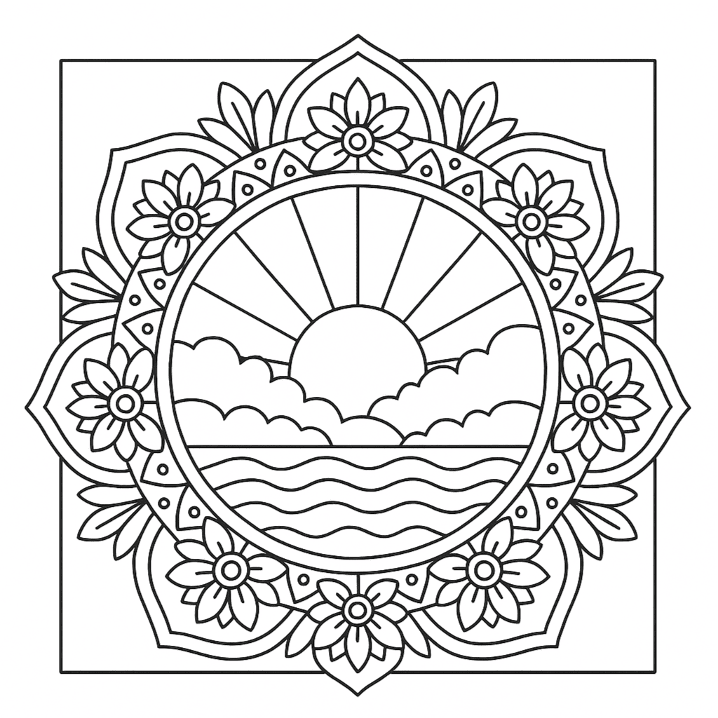 coloriage mandala à télécharger