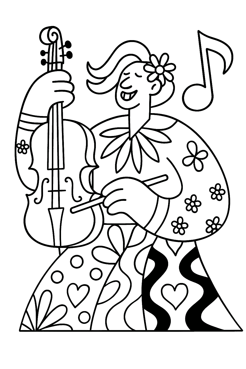 Coloriage art gratuit à imprimer